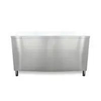 Universal ST-330-60-O - 30" X 60" Stainless Steel Storage Dish Cabinet - Open Front