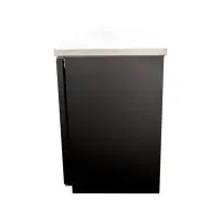 Universal 48" Black Solid Door Back Bar Refrigerator with LED Lights