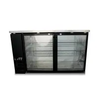 Universal 60" Glass Door Back Bar Refrigerator with LED Lights