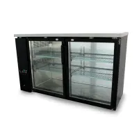 Universal 60" Glass Door Back Bar Refrigerator with LED Lights