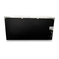 Universal 72" Black Solid Door Back Bar Refrigerator with LED Lights