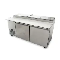 Universal UPPT72 72” Two Door Pizza Prep Table Refrigerator