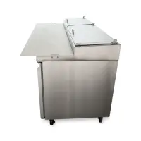 Universal UPPT72 72” Two Door Pizza Prep Table Refrigerator