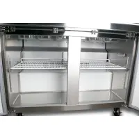 Universal USPT48 48” Mega Top Two Door Sandwich Prep Table Refrigerator