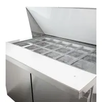 Universal USPT48 48” Mega Top Two Door Sandwich Prep Table Refrigerator