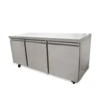 Universal TUC72R 72" Undercounter Refrigerator Three Solid Door