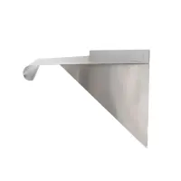 Universal WS1448 - Stainless Steel Wall Shelf - 14" X 48"