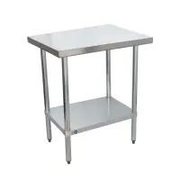 Universal 24" x 30" Stainless Steel Commercial Work Table with Undershelf