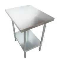 Universal 24" x 30" Stainless Steel Commercial Work Table with Undershelf