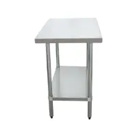 Universal 24" x 48" Stainless Steel Commercial Work Table with Undershelf