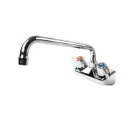 Universal 12” Wall Mount Bar Sink Faucet, 4” Centers