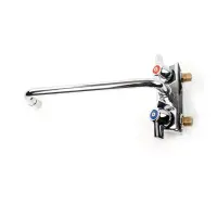 Universal 12” Wall Mount Bar Sink Faucet, 4” Centers