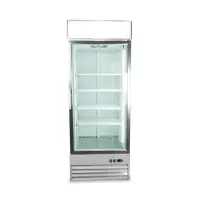 Universal D648BMF 31" One Door White Swing Glass Door Reach In Freezer with LED Lighting