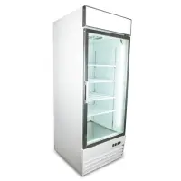 Universal D648BMF 31" One Door White Swing Glass Door Reach In Freezer with LED Lighting