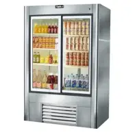 Leader LS48 - Two Door 48" Sliding Glass Door Reach In Refrigerator