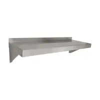 Universal 18 Gauge Stainless Steel 12" x 36" Solid Wall Shelf