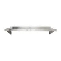 Universal 18 Gauge Stainless Steel 14" x 48" Solid Wall Shelf