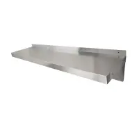 Universal 18 Gauge Stainless Steel 14" x 48" Solid Wall Shelf