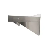 Universal 18 Gauge Stainless Steel 12" x 48" Solid Wall Shelf