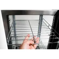 Stainless Steel Countertop Display Refrigerator - 4 View, 2.5 cu. ft.