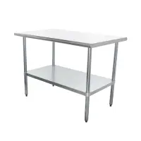 Universal SG3048 - 48" X 30" Stainless Steel Work Table W/ Galvanized Under Shelf