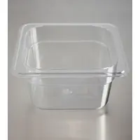 Universal 1/6 Size Clear Polycarbonate Food Pan, 4" Deep