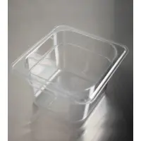 Universal 1/6 Size Clear Polycarbonate Food Pan, 4" Deep