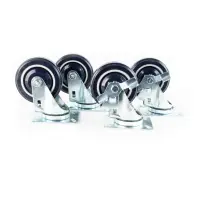 Universal USC-5 - Refrigeration Casters (4 pcs Installed) 5" 