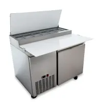 Universal UPPT44 44” One Door Pizza Prep Table Refrigerator