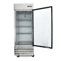 Universal USDR29 29" One Section Glass Door Reach in Refrigerator with LED Lights - 23 Cu. Ft.