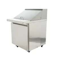 Universal USPT28 28” Mega Top One Door Sandwich Prep Table Refrigerator