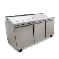 Universal USPTR72 72” Sandwich / Salad Prep Refrigerator