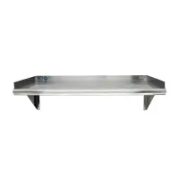 Universal WSP1824 - Stainless Steel Tab Lock Wall Shelf - 18" X 24"