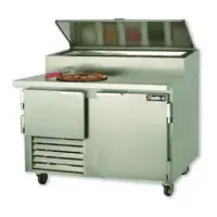 Leader ESPT48-M - Two Door 48" Pizza Prep Table - NSF Certified - Marble Top