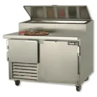 Leader PT48-M - 48" Pizza Prep Table - Marble Top