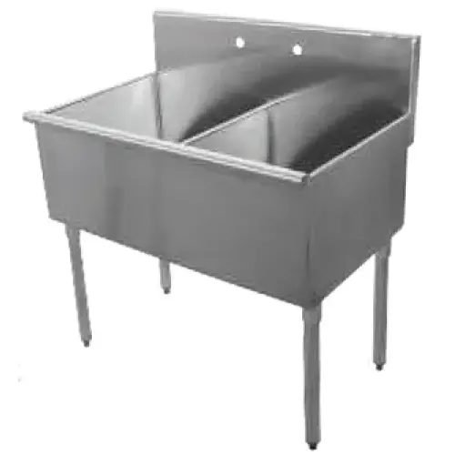 Universal BS2118-2 - Two Compartment Sink - 36"