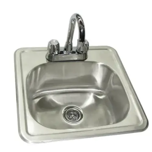 Universal DIS1616 - Drop In Sink W/ Faucet - 16" X 16"