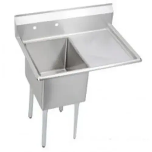 Universal DD1818-1R - 45" Deep Draw One Compartment Sink W/ Right Drainboard