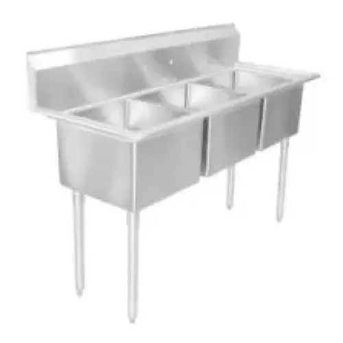 Universal LJ1416-3 - 47" Three Compartment Sink - NSF Certified