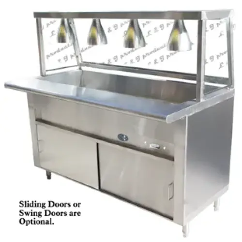 Universal GCTL-108 - 8 Well Cafeteria Steam Table - Gas