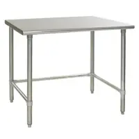 Universal SG2424-RCB - 24" X 24" Stainless Steel Work Table W/ Galvanized Cross Bar