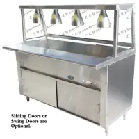 Universal GCTL-36 - 2 Well Cafeteria Steam Table - Gas