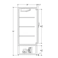 Universal Coolers RIR30 - 30" Swinging Solid Door Reach In Refrigerator 