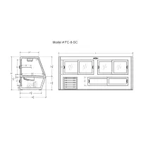 Universal Coolers FC96 - 96" Single Duty Refrigerated Deli Display Case