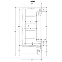 Universal Coolers OPC-4 - 48" Open Merchandiser