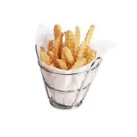 GET Enterprises - 4-T1000 - 1/2" Mini White Inserts for Small Fry Baskets - Case of 2000