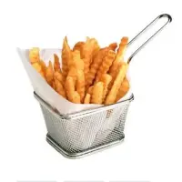 GET Enterprises - 4-T1000 - 1/2" Mini White Inserts for Small Fry Baskets - Case of 2000