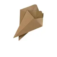 GET Enterprises - 4-TA-1040 - Brown Take Away Cones - Case of 1000