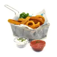 GET Enterprises - 4-8682 - Large Stainless Steel Fish Basket