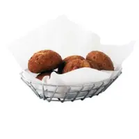 GET Enterprises - 4-8214 - 9 3/4" Oval Stainless Steel Basket